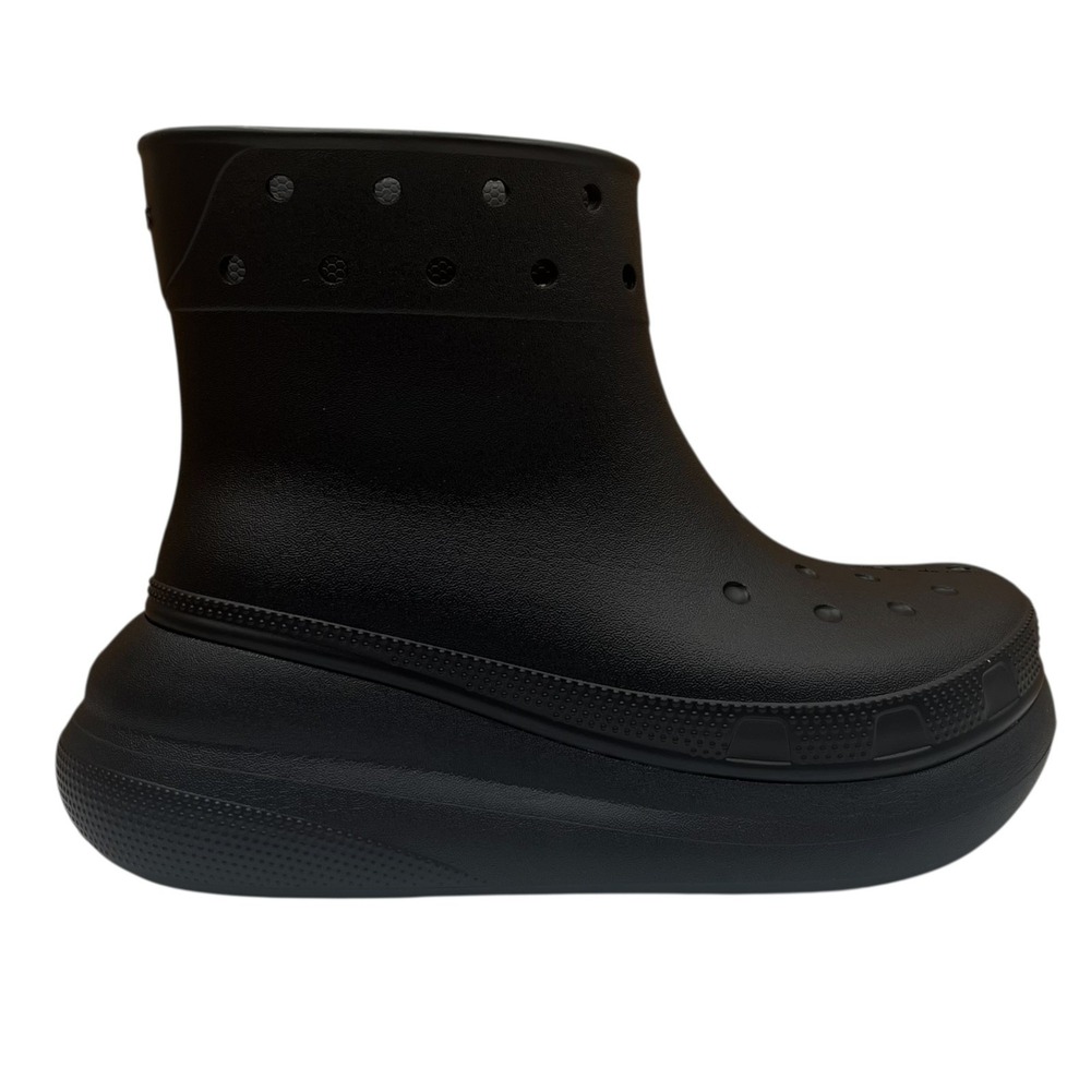Crocs Womens Crush Platform Rain Boots Size 8 Solid Black Waterproof Relaxed Fit - Picture 3 of 11
